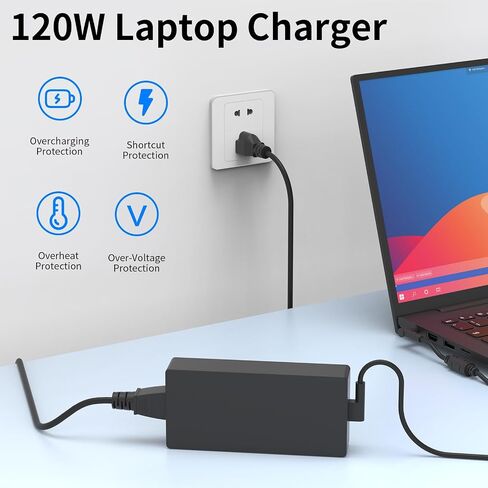 120W ADP-120CD B 4.5×3.0mm Laptop Charger Compatible with Asus ZenBook 15 in Kuwait