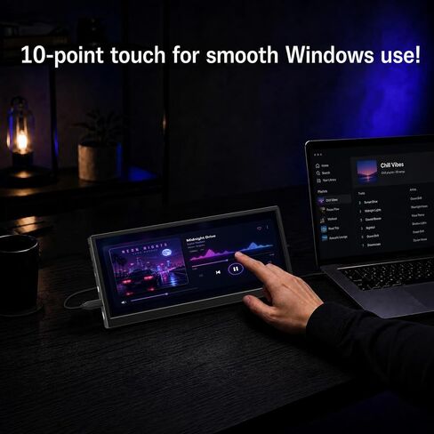 12.3" Stretched Bar Touch Monitor for PC Case AIDA64 Sensor Panel in Kuwait