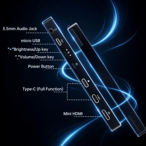12.3" Stretched Bar Touch Monitor for PC Case AIDA64 Sensor Panel in Kuwait