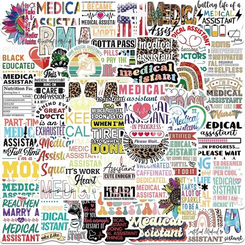 50 PCS Labor and Delivery Nurse Stickers,L&D Nurse Gifts,OBGYN Gifts,Waterproof Vinyl Stickers for Laptops,Water Bottles,Scrapbooks,Phone,Perfect Gifts for Labor and Delivery Nurse,Maternal in Kuwait