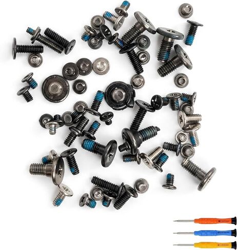 Full Screw Set Replacement for iPad 9 9th Gen 10.2 Inch 2021 - Complete Internal Screws Repair Kit with 3 Professional Screwdrivers - Compatible with Model A2602 A2604 A2603 A2605 in Saudi Arabia
