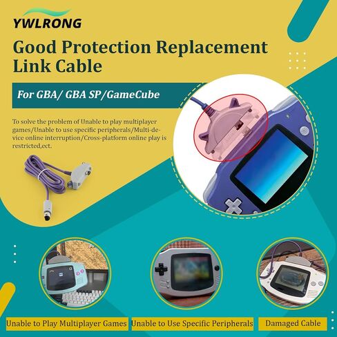 Link Cable for Game Boy Advance/SP Link Cable Replacement for Gamecube Repair Accessories Part in Saudi Arabia