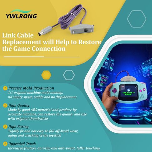 Link Cable for Game Boy Advance/SP Link Cable Replacement for Gamecube Repair Accessories Part in Saudi Arabia