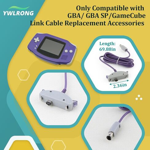 Link Cable for Game Boy Advance/SP Link Cable Replacement for Gamecube Repair Accessories Part in Saudi Arabia
