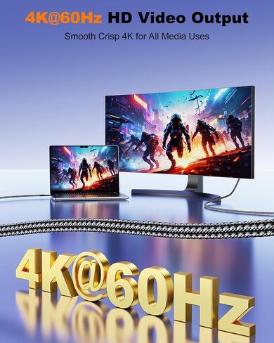 15FT USB C to USB C Cable, 240W Fast Charging, 20Gbps Data, 4K Video in Kuwait