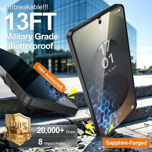MOHAVE عبوتان لهاتف Samsung Galaxy S25 Ultra واقي شاشة مضاد للانعكاس [رقم 1 مقاوم للكسر] زجاج مقسى مضاد للوهج 10H 25Ultra 6.9 بوصة [سهل التركيب] فتح بصمة الإصبع بالموجات فوق الصوتية بنسبة 100% in Kuwait