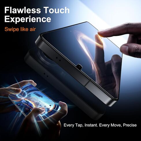 MOHAVE عبوتان لهاتف Samsung Galaxy S25 Ultra واقي شاشة مضاد للانعكاس [رقم 1 مقاوم للكسر] زجاج مقسى مضاد للوهج 10H 25Ultra 6.9 بوصة [سهل التركيب] فتح بصمة الإصبع بالموجات فوق الصوتية بنسبة 100% in Kuwait