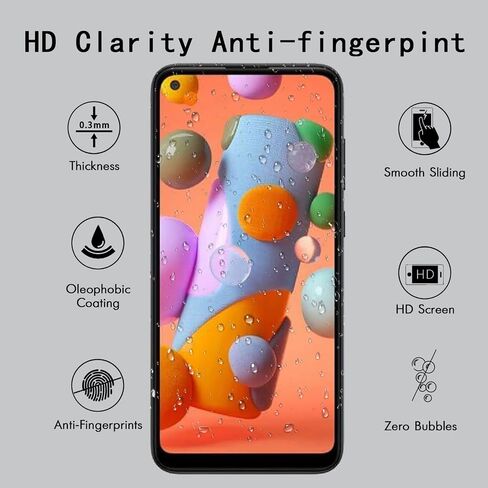 [4 Pack] Tempered Glass Screen Protector for Samsung Galaxy A11 in Kuwait