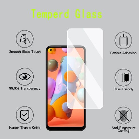 [4 Pack] Tempered Glass Screen Protector for Samsung Galaxy A11 in Kuwait
