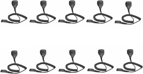 10 Pack PMMN4025A PMMN4025 PMMN4024 PMMN4024A Heavy Duty Speaker Mic Shoulder Microphone for Radio APX4000 APX6000 6000XE APX6500 APX7000 7000XE APX8000 8000XE XPR6350 XPR6550 XPR7350 XPR7550 in Saudi Arabia