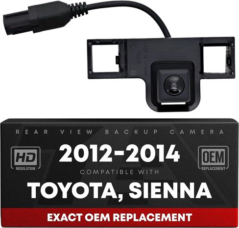 Rear View Backup Camera, Reverse Park Assist - Compatible with 2012-2014 Toyota Sienna - OEM 8679008020, TO1960153 in Saudi Arabia