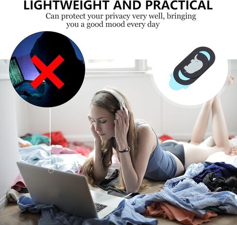 2 Pcs ABS Webcam Privacy Cover Slide for Laptop Phone Tablets in Kuwait