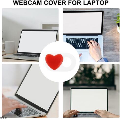 4pcs Heart Webcam Lens Cover Slide for Laptop and Computer in Kuwait