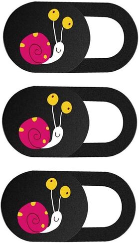 Snail Pattern Webcam Privacy Cover 3pcs Ultra Thin ABS in Kuwait