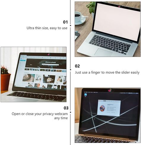 Snail Pattern Webcam Privacy Cover 3pcs Ultra Thin ABS in Kuwait
