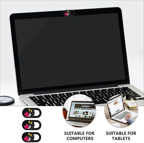 Snail Pattern Webcam Privacy Cover 3pcs Ultra Thin ABS in Kuwait