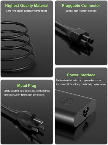 شاحن الكمبيوتر المحمول 165 وات 28 فولت 5.893A GAN USB C مناسب للدقة 5690 5680 3581 in Kuwait