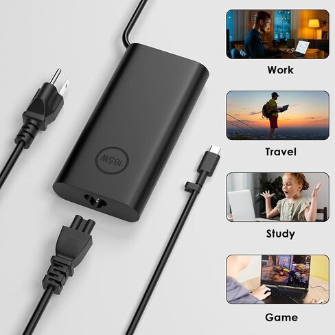شاحن الكمبيوتر المحمول 165 وات 28 فولت 5.893A GAN USB C مناسب للدقة 5690 5680 3581 in Kuwait