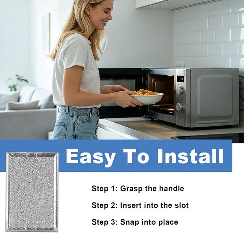 2 Pack Microwave Charcoal & Grease Filters Compatible with GE JVM7195SK6SS in Saudi Arabia