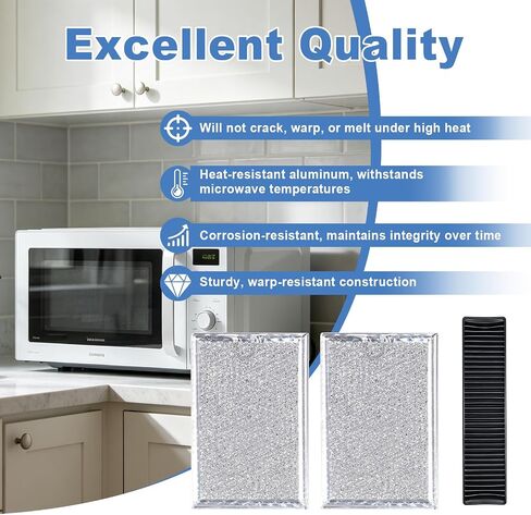 3 Pack Microwave Grease & Charcoal Filter Kit, Compatible with GE Model in Saudi Arabia