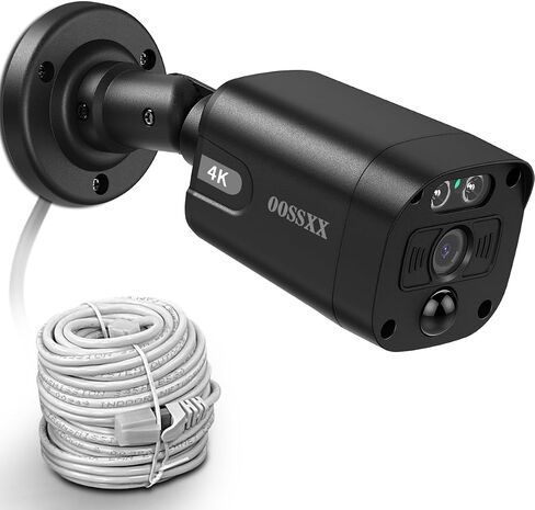 OOSSXX 4K 8MP Add-On PoE Security Camera for PoE NVR Systems in Kuwait