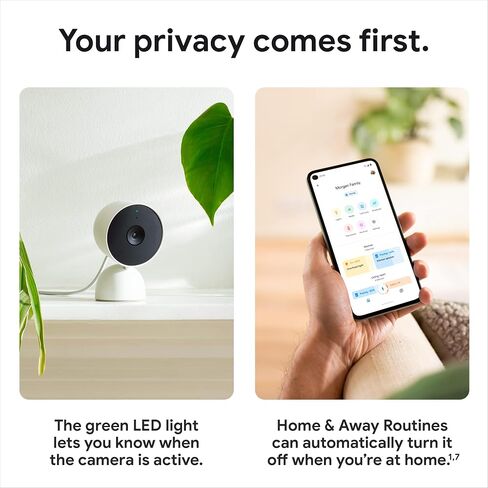 Google Nest Security Cam (Wired) - 2nd Generation - Linen, 1080p, Motion Only (Renewed) in Kuwait