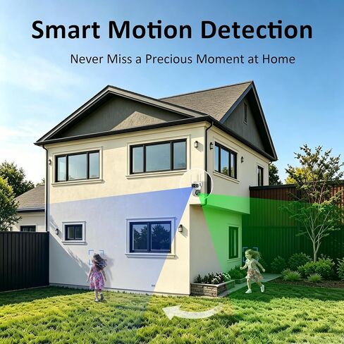 ONNO Dual‑Lens 3MP PTZ Security Camera, WiFi Indoor Outdoor Baby Pet Monitor, Motion Detection, Two‑Way Audio, Color Night Vision, SD/Cloud Storage, IP64 in Saudi Arabia