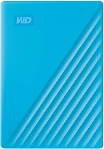 WD 1TB My Passport, Portable External Hard Drive, Blue, backup software with defense against ransomware, and password protection, USB 3.1/USB 3.0 compatible - WDBYVG0010BBL-WESN in Kuwait