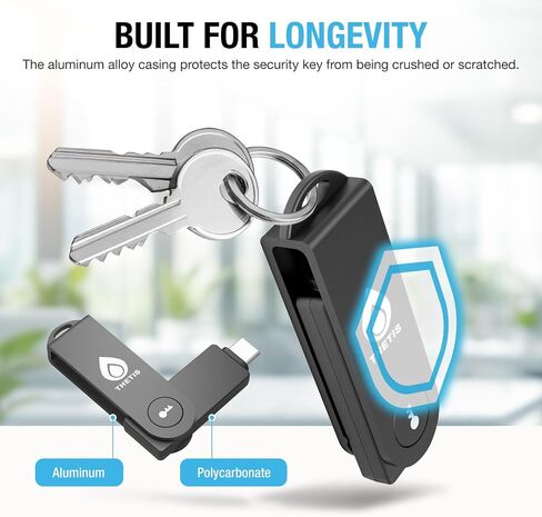 Thetis PRO-C for Business - USB C FIDO2 Security Key L1 MFA & Passkey Access for School ERP, Employee Online Account, Compatible with Coinbase Google Workspace Apple ID Window Salesfore - 2 Pack in Kuwait