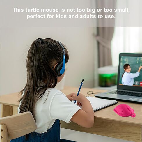 Wireless Mouse Cute Small Animal Turtle Shape Computer Mouse for Laptop Protable Silent USB Optical Cordless Mice 3 Buttons 1600 DPI Travel Mouses for PC Computer MacBook NoteBook Kids Girls Gifts in Saudi Arabia
