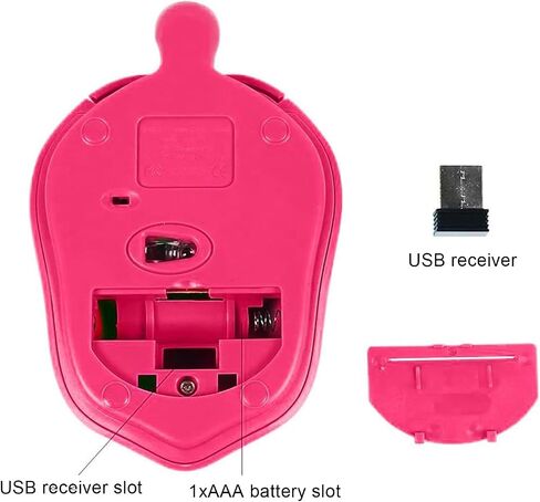 Wireless Mouse Cute Small Animal Turtle Shape Computer Mouse for Laptop Protable Silent USB Optical Cordless Mice 3 Buttons 1600 DPI Travel Mouses for PC Computer MacBook NoteBook Kids Girls Gifts in Saudi Arabia