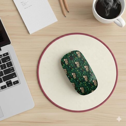Planetar Koalas Eucalyptus Lush Pattern, USB Optical Wireless Mouse, Ergonomic Slim Desktop Laptop Mice for Kids in Saudi Arabia