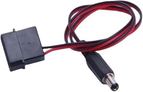 IDE Molex Male to Or 2-Port DC 5.5mm X 2.1mm 5.5x2.1 Converter Adapter Power Supply Cable 12V 18AWG Wire 50cm(IDE to One DC) in Saudi Arabia