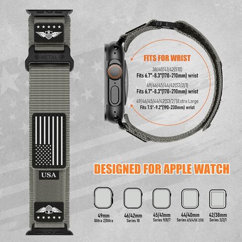 Rugged Nylon for Apple Watch Ultra 2/Ultra 3 Band 49mm 46mm 45mm 44mm Men in Saudi Arabia
