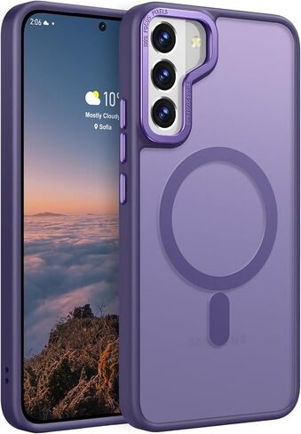 Rayboen for Matte Galaxy S22+ Plus Magnetic Case, Green in Kuwait