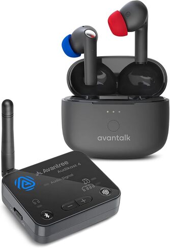 Avantree Wireless TV Earbuds with Low-Latency Auracast TV Transmitter in Kuwait