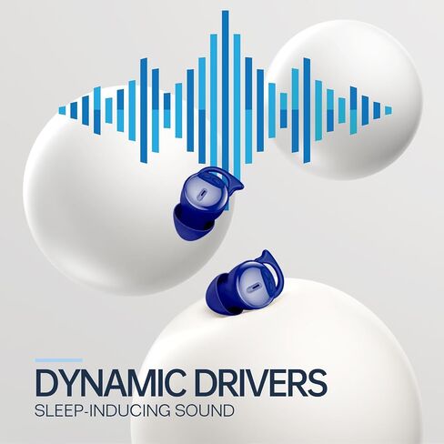 Invisible Sleep Headphones,Sleep Earbuds for Side Sleepers,Small Comfortable Fit Noise Blocking Sleeping Ear Buds,Bluetooth 5.3 Wireless Earbuds, in-Ear Ear Buds for Sleeping, Working (Blue) in Saudi Arabia