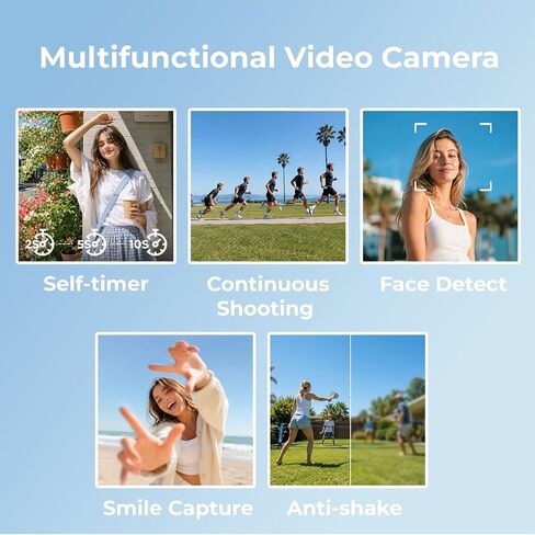 Camcorder Video Camera 2.7K 48MP, Vlogging Camera for YouTube Beginners in Kuwait