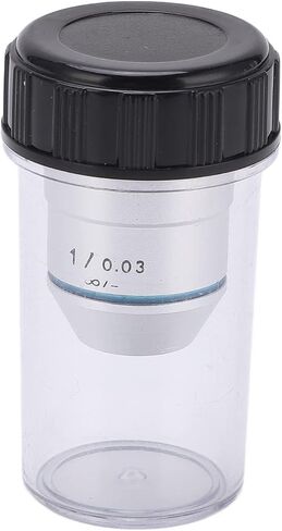1 x Low Power Microscope Lens with 195 Infinite Achromatic Lens for Biological Microscope, Copper Material in Saudi Arabia