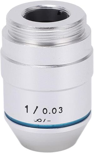 1 x Low Power Microscope Lens with 195 Infinite Achromatic Lens for Biological Microscope, Copper Material in Saudi Arabia