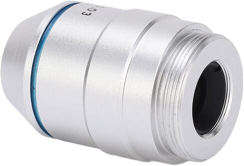 1 x Low Power Microscope Lens with 195 Infinite Achromatic Lens for Biological Microscope, Copper Material in Saudi Arabia