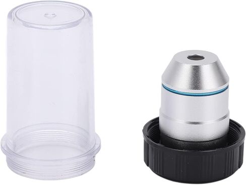 1 x Low Power Microscope Lens with 195 Infinite Achromatic Lens for Biological Microscope, Copper Material in Saudi Arabia