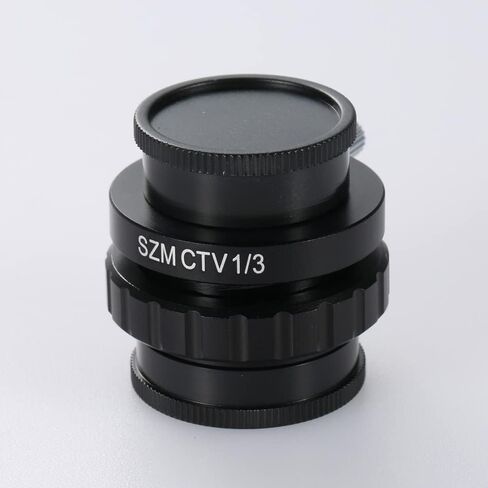 0.5X C-mount Lens Adapter 1/2 1/3 CTV Adapter For SZM Trinocular Stereo Microscope Camera Accessories Synchronous focus (Color : 1.3) in Kuwait