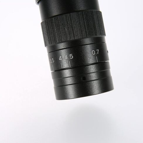 Adjustable Zoom C-Mount Lens 0.7x to 4.5x HDMI VGA USB Camera for 120x 180x 300x Industry Video Microscope (Color: 120X) in Kuwait