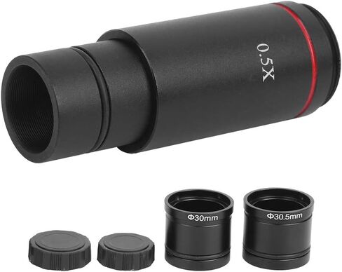 Microscope Camera Adapter 0.5x Lens for CCD Enlarged Field of View for Microscope Camera Suitable for Biological or Stereo Eyepiece Camera in Saudi Arabia