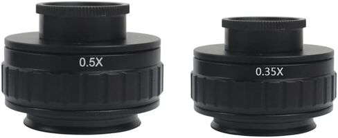 C Mount Adapters Lens 0.35X 0.5X 1X CTV For Trinocular Stereo Microscope 25mm Interface Microscopio Camera (Color : 0.35X) in Kuwait