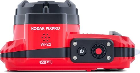 كاميرا Kodak PIXPRO WPZ2 متينة مقاومة للماء والصدمات والغبار واي فاي رقمية 16 ميجابكسل 4X زووم بصري 1080 بيكسل كاميرا تسجيل فيديو عالية الدقة 2.7 بوصة LCD (أحمر) + بطاقة ومحول 32 جيجابايت + حافظة بطاقات in Kuwait