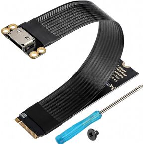 M.2 MVME to Oculink Adapter, PCIe 4.0 x4 to SFF-8611 OCuLink Cable 15cm in Kuwait