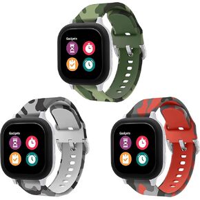 Compatible for Verizon Gizmo Watch 3 2 1/for T-Mobile SyncUP Kids Watch/for Gabb Watch 3 2 1,20MM Kids Size Silicone Watch Band Cute Camo Straps for Gizmo Watch Band Replacement for Kids Boys Girls in Saudi Arabia