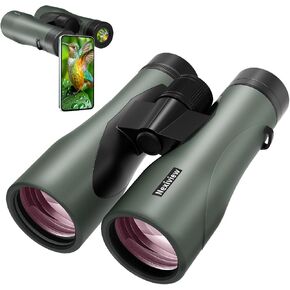 15x52 HD Binoculars for Adults High Powered - Large & Bright View, Lightweight, IPX7 Waterproof-Binoculars for Hunting Bird Watching Travel,Hiking, Travel, Cruise, Sports with Phone Adapter in Kuwait